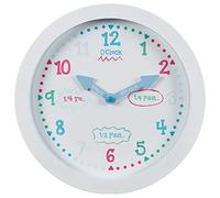 BargainsMania Learn To Tell The Time Clock - Make Learning To Tell The Time A Fun Activity With This Brilliant And Handy Clock (White)