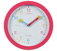 BargainsMania Learn To Tell The Time Clock - Make Learning To Tell The Time A Fun Activity With This Brilliant And Handy Clock (Pink)