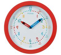 BargainsMania Learn To Tell The Time Clock - Make Learning To Tell The Time A Fun Activity With This Brilliant And Handy Clock (Red)