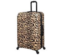 BargainsMania Leopard Print Large Hard Shell Suitcase 77cm - Perfectly Sized for Short Breaks and Business Trips, This Suitcase Combines Style with Practicality.