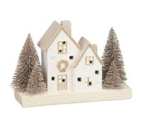 BargainsMania Light Up Christmas House Ornament - Bronze - Transform Your Home In To A Winter Wonderland With This Light Up Christmas House Ornament - Part Of The Peaceful Light Trend.