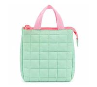BargainsMania Lunch Bag - Green/Pink - It’s Practical Yet Stylish, Making It Easy to Carry Your Essentials While Keeping Everything Fresh On The Go - Outer: 100% Nylon (Exclusive of Trimmings)