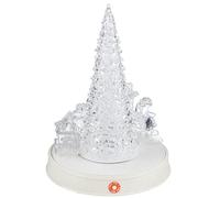 BargainsMania Magical Light Up Musical Train Scene - Features: Color Changing LED, 8 Festive Tunes, Dual Function: Lights + Rotating, Lights + Rotating + Music, 3 X AA Batteries (Included)