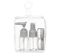 BargainsMania Mini Travel Bottle Set 4pk - An Essential Item For Travelling, Especially When Using An Airport - Includes Four Storage Containers