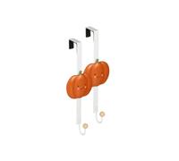 BargainsMania Novelty Overdoor Hook - Features: Cute Pumpkin Design with Smiling Face, No Tools Required for Fitting, Maximum Load Capacity: 5kg - Dimensions: 14 X 5 X 8cm - Weight: 65g X Pack of 2