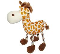 BargainsMania On Safari Rope Legs Dog Toy - Entertain Your Furry Friend With This Squeaky, Chewable, Safari Rope Legs Toy - Perfect For Rough Play (Giraffe)