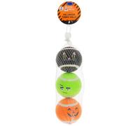 BargainsMania Pet Tennis Balls 3pk - Give Your Furry Friend Some Frightful Fetches With These Pet Tennis Balls - Fearsomely Fun And Spooktastic!