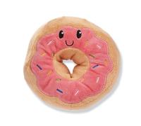 BargainsMania Pet Toy - Doughnut - This Squeaky Toy Is Perfect For Keeping Your Dog Engaged And Happy - It’s Soft, Adorable, And Perfect For Hours Of Fun! - Features: I Am Squeaky, 100% Polyester