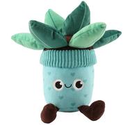 BargainsMania Plant Pot Dog Toy - This Plant Pot Dog Toy Will Keep Your Pooch Entertained For Hours - Great For Play And Cuddle Time With A Built In Squeaker (Blue)
