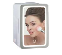 BargainsMania Restore Mirrored Fridge 6L - Keep Your Skincare And Products Fresher For Longer With The 6 Litre Beauty Fridge Featuring An LED Mirror