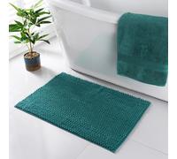 BargainsMania Signature Microfibre Noodle Bath Mat - Green - Feel The Lush, Microfibre Fabric Between Your Squeaky Clean Toes, Providing Ultra Comfort Underfoot - Dimensions: 50 X 80cm