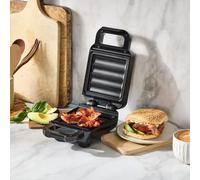 BargainsMania Solo Snack Master - The Smooth Base Plate and Wavy Top Plate Allows for All Kinds of Tasty, Healthy Dishes with A Grilled Finish; Simply Add Your Fresh Ingredients and Get Cooking