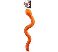 BargainsMania Treat Snake Dog Toy - Orange - This Treeat Snake Dog Toy Is Perfect For Your Pet To Have Some Energetic Fun Whilst Searching For Treeats.