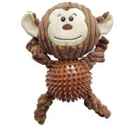 BargainsMania Tummy Toy - Monkey - This Spiky Tummy Toy Provides Perfect Stimulation For Your Dog, Each Squeak Will Entertain Your Pup!