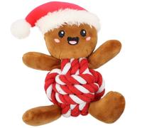 BargainsMania Winter Paws Festive Puppy Toy - Gingerbread Man - Give Your Pup Something Fun To Play With This Christmas - This Gingerbread Man Dog Toy Is Cute And Durable
