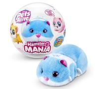 BargainsMania Zuuru Pets Alive Hamstermania - Blue - Pets Alive Hamster Mania by ZUURU, Blue Hamster, Pet Nurture, Soft Toy, Real Alive, Sounds Interactive