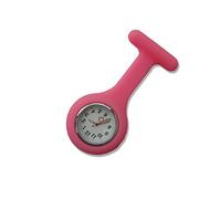 BargainUniverse® Nurses Hot Pink Gel Silicone Plastic Fob Watch
