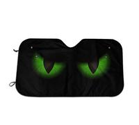 Bargburm Green Evil Eyes Windshield Sun Shade for Car SUV Truck(51"" X 27.5"") Foldable Uv Ray Reflector Front Window Sun Shade Visor Shield Cover