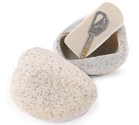 BarGifts Fake Rock Key Hider Safe for Outdoor Garden or Yard, Large Size Fake Stone Hidden Safe - Looks Stone- Hide A Key Outside in Rock