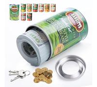 BarGifts Hidden Safe Can Diversion Safe Fake Can with Hidden Compartment, Hidden Storage Keeps for Valuables, Cash, Keys, and Jewelry- Beans