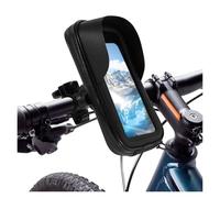 Barhbt Bicycle Phone Holder 360° Rotatable Bike Phone Holder Bag Waterproof Motorcycle Bag Pouch Touch Screen Phone Mount Motorcycle GPS Navigation Bracket(Handlebar model B)