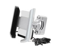 Barhbt Bicycle Phone Holder Motorcycle Handlebar Mobile Support Aluminum Usb Charger Cell Phone Holder Mirrors Mount GPS Navigation Bike Bracket Motorcycle GPS Navigation Bracket(Style 6)