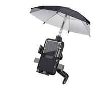Barhbt Bicycle Phone Holder Motorcycle Mobile Phone Holder Stand Bracket Bicycle Outdoor Phone Clip Mount With Umbrella Motorcycle GPS Navigation Bracket(Rearview umbrella)