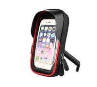 Barhbt Bicycle Phone Holder Universal Waterproof 360° Rotation Phone Holder Motorcycle GPS Navigation Bracket(Motorcycle Red)