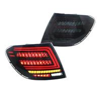 Barhbt For W204 For C180 C200 C63 C250 C280 C300 For AMG 2007-2014 1Pair Brake Running Taillights Turn Signal Reverse Lamp Rear Tail Light Assembly(Black)