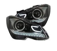 Barhbt Headlight Assembly Car Headlamp For Benz C Class W204 LED Headlights 2011 2012 2013 2014 Modified Styling DRL Headlamp Ass 2PCS Car Front Lights(Original Xenon)