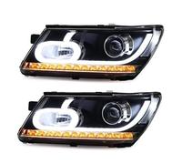 Barhbt Headlight Assembly Car Headlamp For Dodge For JCUV Journey 2009-2018 LED Headlight For Fiat Freemont LED DRL Hid Angel Eye Bi Xenon Beam Car Head Lamp(Xenon plus LED)