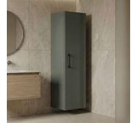 bari tall wooden bathroom storage cabinet in green