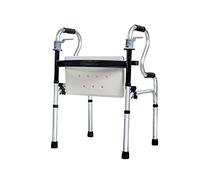 Bariatric Adult Walking Frame Lightweight | Folding Walker with Seat for Seniors | Mobility Aid for Handicap Adjustable Height Double The Comfort