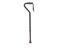 Bariatric Heavy Duty Offset Handle Cane with Comfortable Handle and Wrist Strap - Size: Adult