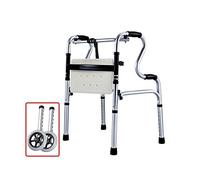 Bariatric Heavy Duty Walker with Seat Board and Front Wheel Walking Aid Lightweight and Portable Double Button Release Suitable for The Elderly/Patien