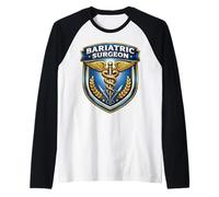 Bariatric Surgeon Caduceus Metabolic Weight Loss Surgery MD Raglan Baseball Tee