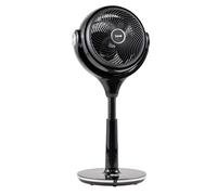 Baridi 10" Pedestal Fan with Remote Control, 3 Operational Modes, 30 Speeds, Adjustable Height, Pivoting Head, DC Motor &12hr Timer, Black - DH143
