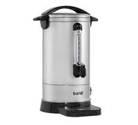 Baridi 10L Hot Water Boiler, Tea Urn with Drip Tray, Keep Warm Function and Water Gauge, Stainless Steel - DH269