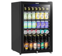 Baridi 115L Under Counter Drinks/Beer & Wine Cooler Fridge with Light,