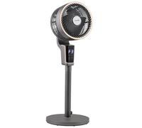 Baridi 12" Pedestal Fan with Remote Control, 3 speeds, 90° 3D Oscillation, Adjustable Height & Pivoting Fan Head, 12hr timer, Grey, DH141
