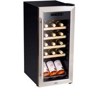 Baridi 18 Bottle Wine Fridge Cooler & Touch Control, Led Light, Stainless Steel, Silver