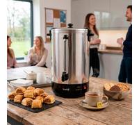 Baridi 30L Hot Water Boiler, Tea Urn With Keep Warm Function And Water Gauge, Stainless Steel Dh388