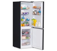 Baridi 47cm 70/30 Fridge Freezer with Adjustable Thermostat, 157L Capacity, Reversible Door, Low Frost, 3 Star Rating - Black - DH253