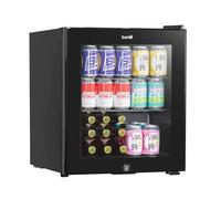 Baridi 50L Tabletop 3-10°C Beer & Drinks Mini Fridge with Light - Black & Glass - DH12