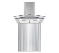 Baridi 60cm Curved Glass Cooker Hood with Carbon Filters, LED Lights &