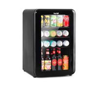 Baridi 70L Under Counter Drinks/Beer & Wine Cooler Fridge, Retro Style, Black - DH222