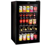 Baridi 85L Under Counter Drinks/Beer & Wine Cooler Fridge with Light, Black - DH13A