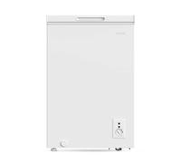 Baridi 99L Freestanding Chest Freezer With Adjustable Thermostat - White - DH116