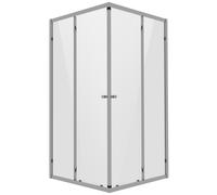 Baridi Corner Entry Shower Enclosure 900 x 900 x 1850mm with 6mm Tempered Glass - Chrome - DH299