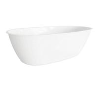 Baridi Double Ended Gloss White Bath, Slim Rim, Overflow System, Clicker Waste & Adjustable Stand 140Cm Dh415